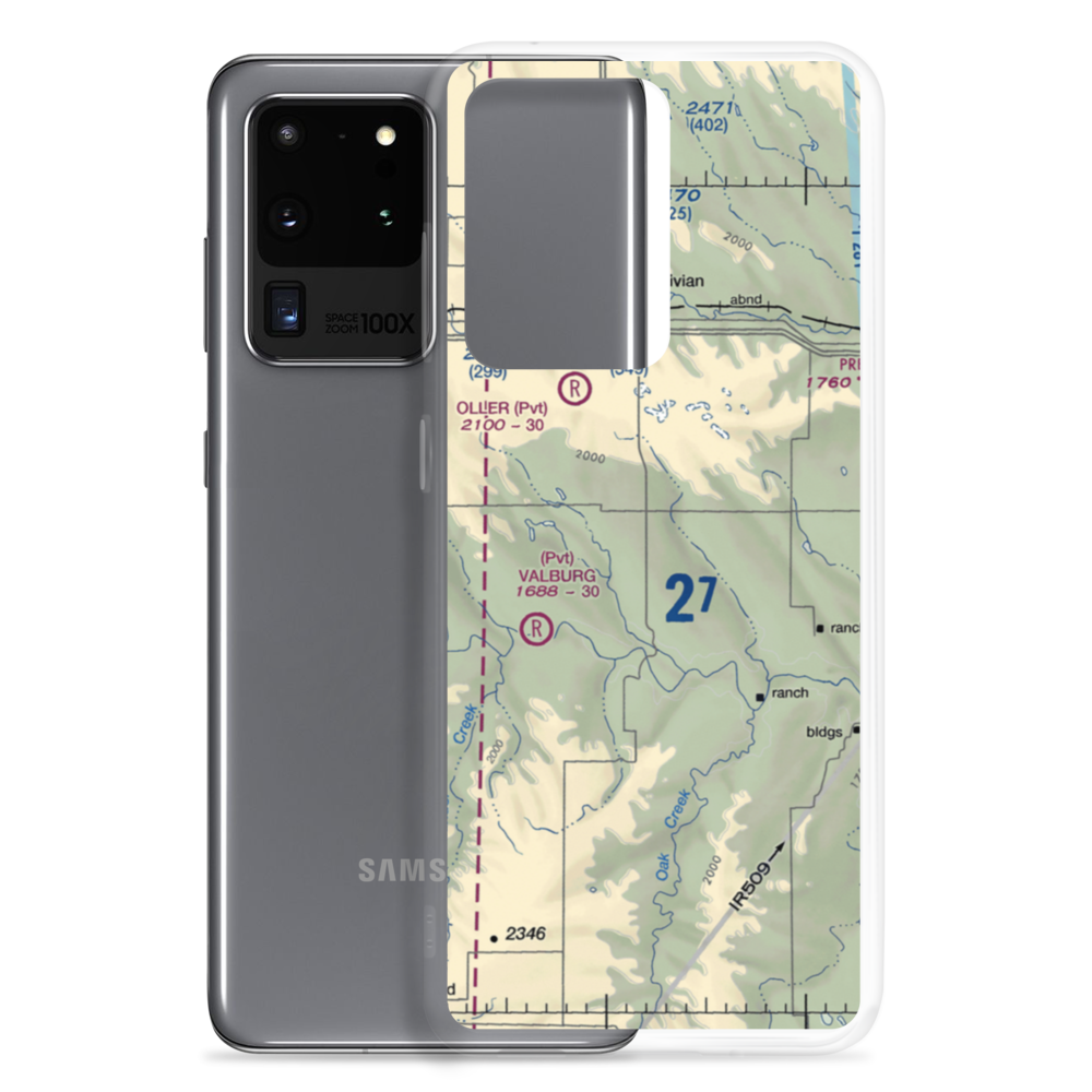 Juhnke Airport (0SD8) VFR Sectional Samsung Case Samsung Galaxy S20 Ultra model shown