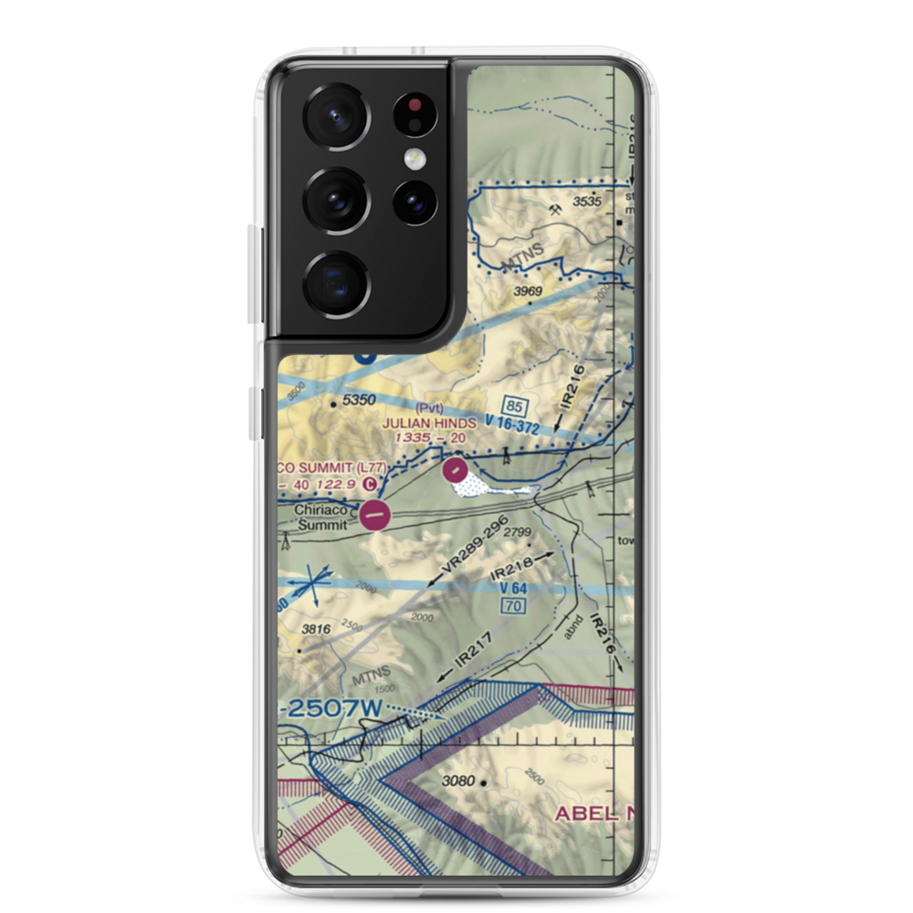 Julian Hinds Pump Plant Airstrip (73CL) VFR Sectional Samsung Case Samsung Galaxy S21 Ultra model shown