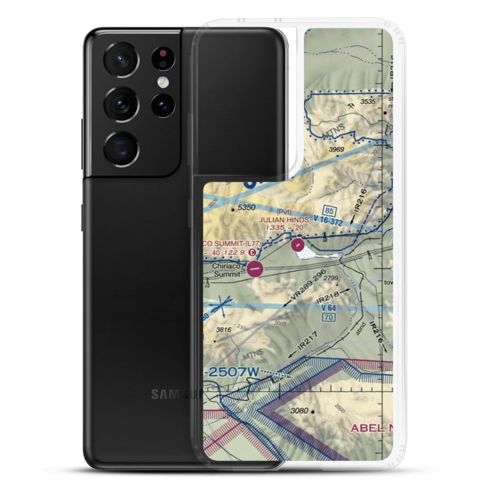 Julian Hinds Pump Plant Airstrip (73CL) VFR Sectional Samsung Case Samsung Galaxy S21 Ultra model shown