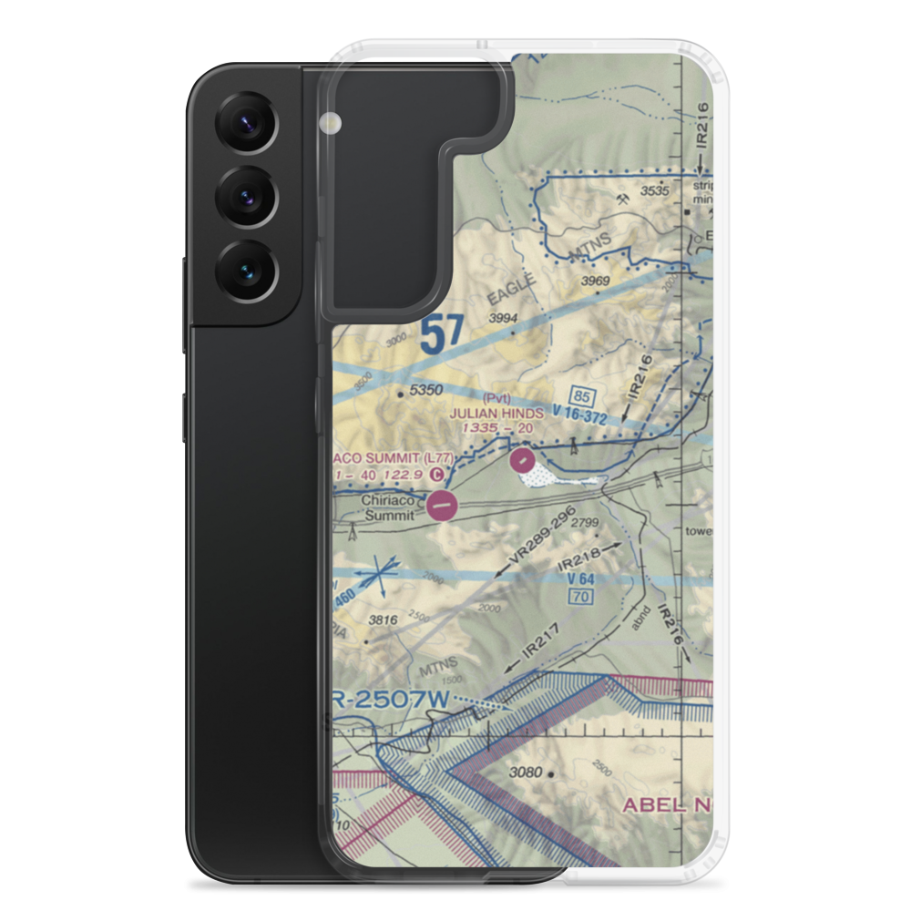 Julian Hinds Pump Plant Airstrip (73CL) VFR Sectional Samsung Case Samsung Galaxy S22 Plus model shown