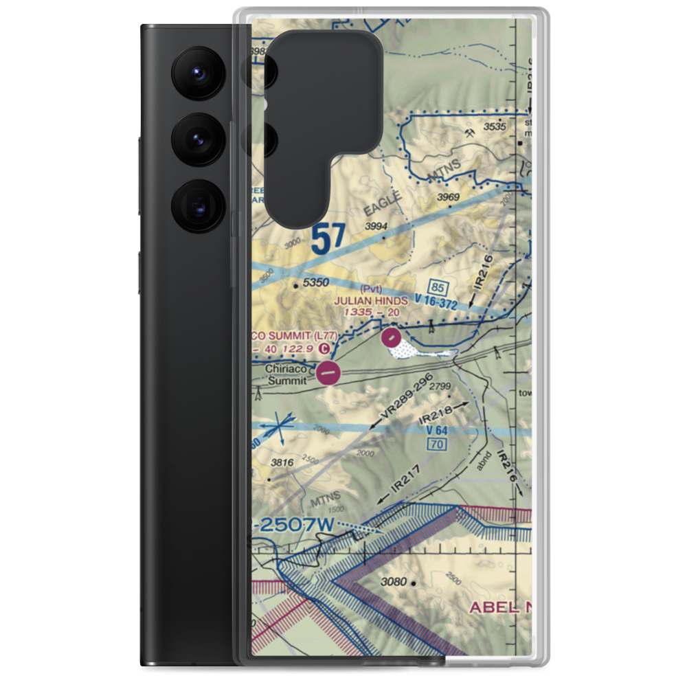 Julian Hinds Pump Plant Airstrip (73CL) VFR Sectional Samsung Case Samsung Galaxy S22 Ultra model shown