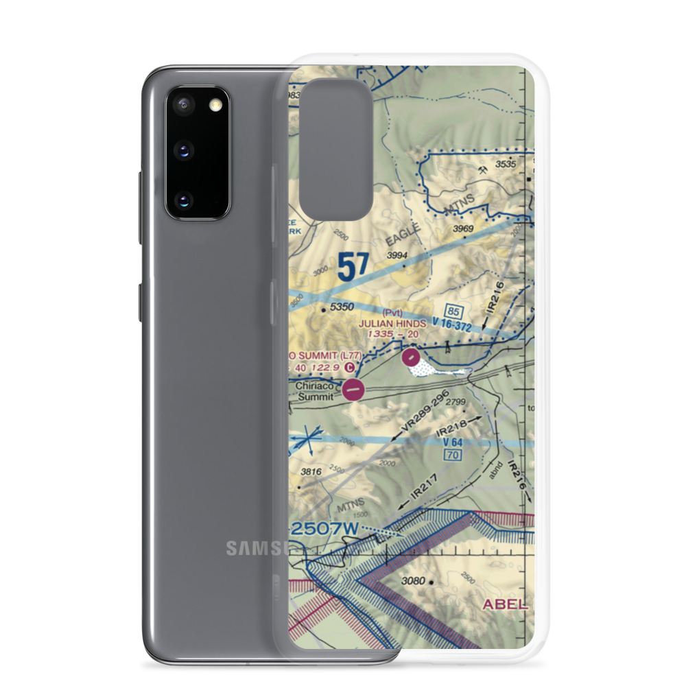 Julian Hinds Pump Plant Airstrip (73CL) VFR Sectional Samsung Case Samsung Galaxy S20 model shown