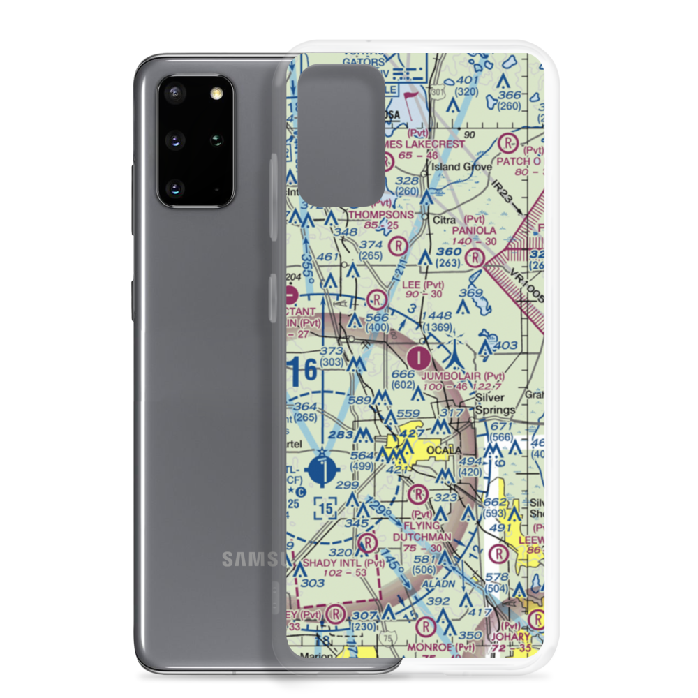 Jumbolair-Greystone Airport (17FL) VFR Sectional Samsung Case Samsung Galaxy S20 Plus model shown