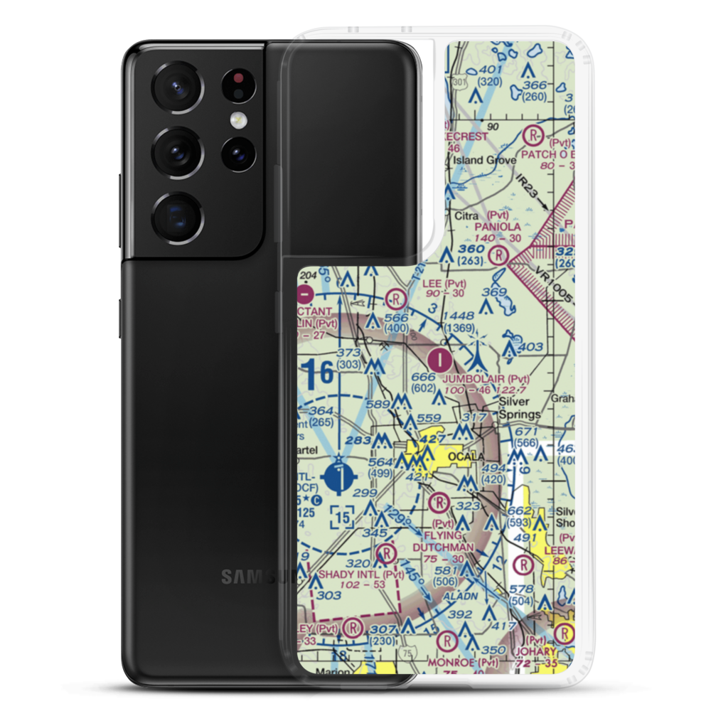 Jumbolair-Greystone Airport (17FL) VFR Sectional Samsung Case Samsung Galaxy S21 Ultra model shown