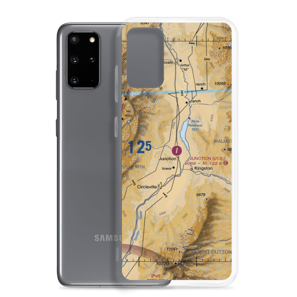 Junction Airport (U13) VFR Sectional Samsung Case Samsung Galaxy S20 Plus model shown