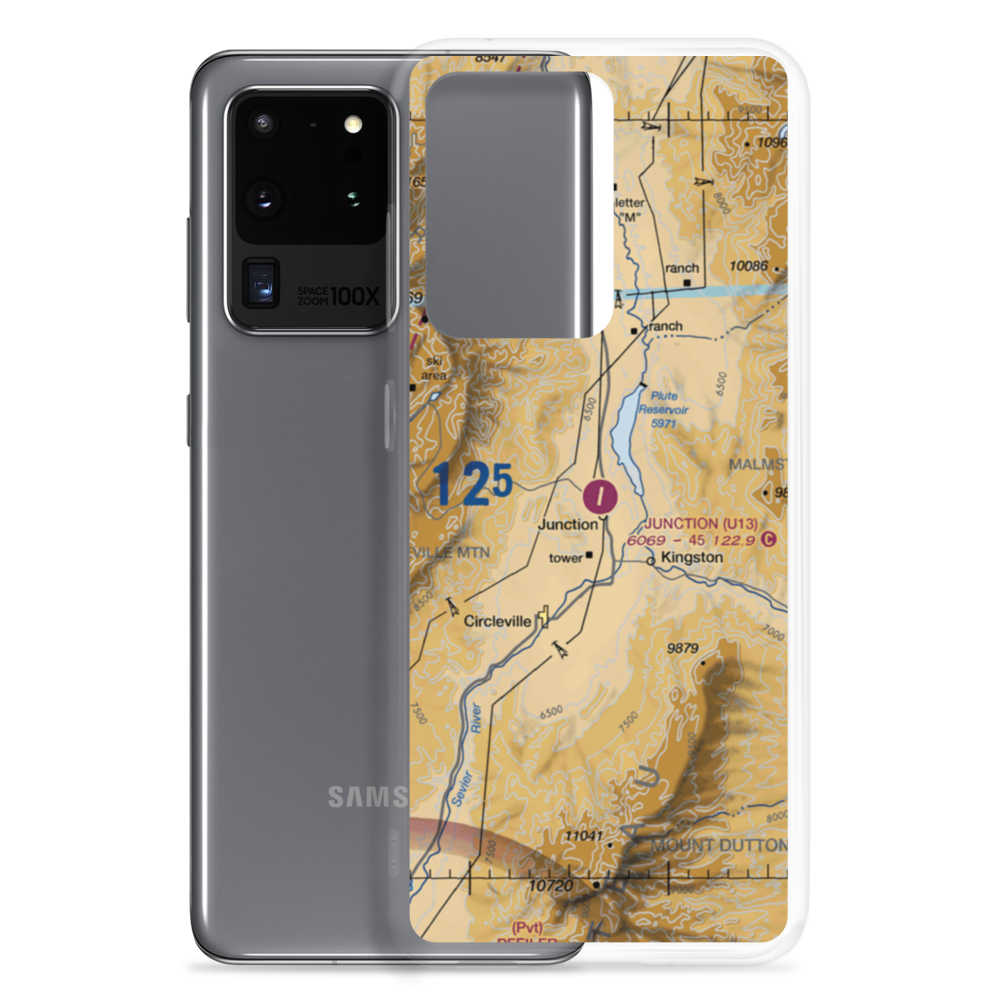Junction Airport (U13) VFR Sectional Samsung Case Samsung Galaxy S20 Ultra model shown