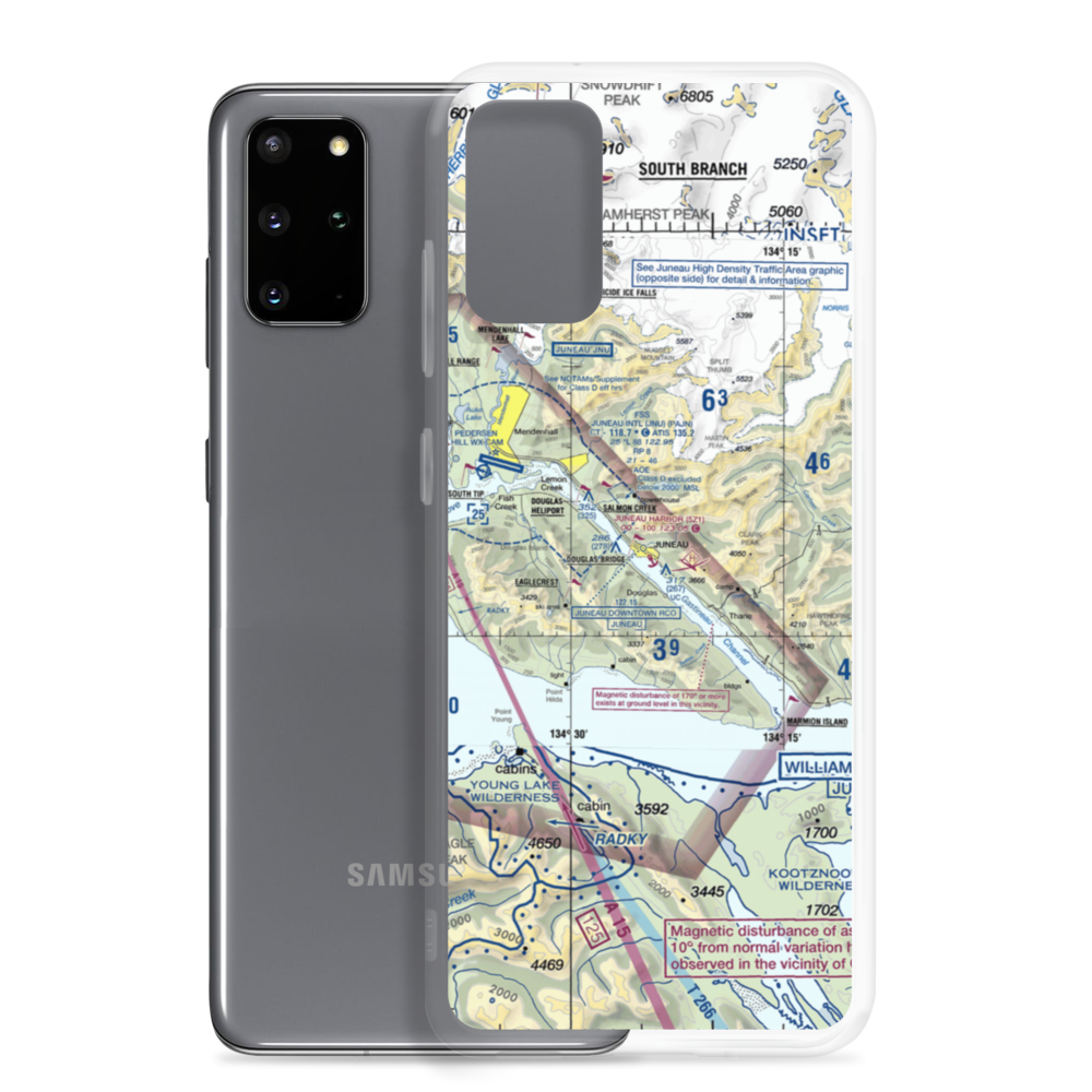 Juneau Harbor Seaplane Base (5Z1) VFR Sectional Samsung Case Samsung Galaxy S20 Plus model shown