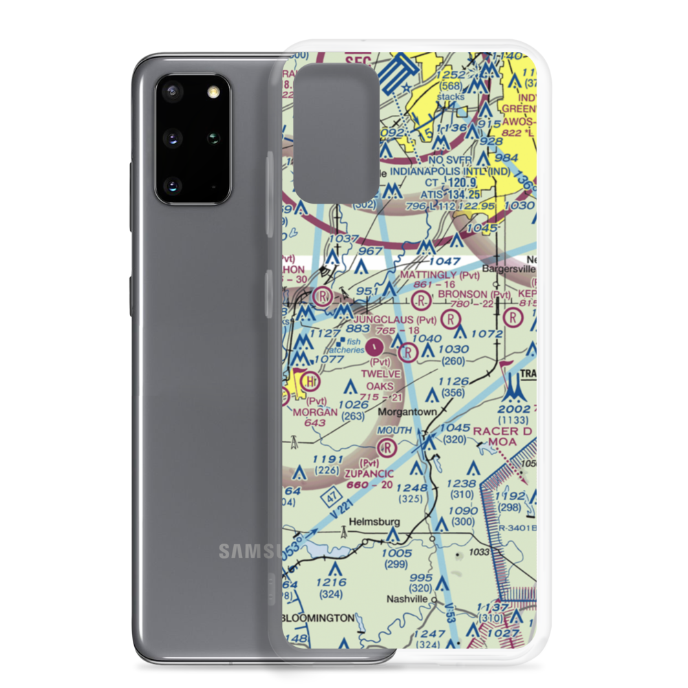 Jungclaus Airport (IN20) VFR Sectional Samsung Case Samsung Galaxy S20 Plus model shown