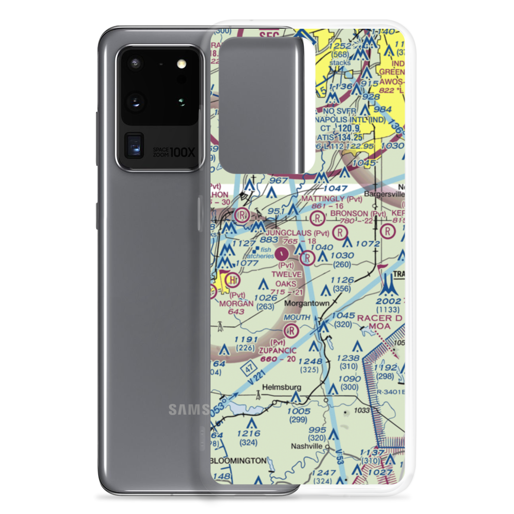 Jungclaus Airport (IN20) VFR Sectional Samsung Case Samsung Galaxy S20 Ultra model shown