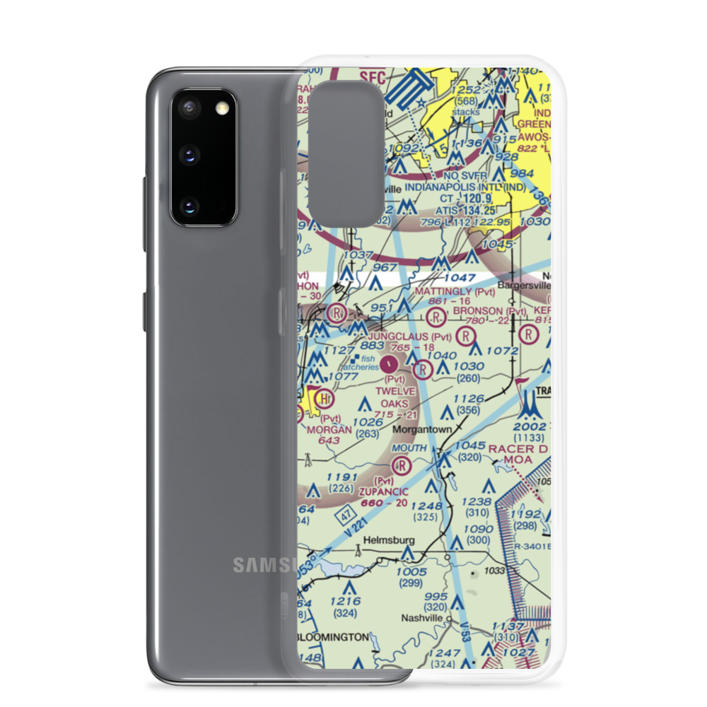 Jungclaus Airport (IN20) VFR Sectional Samsung Case Samsung Galaxy S20 model shown