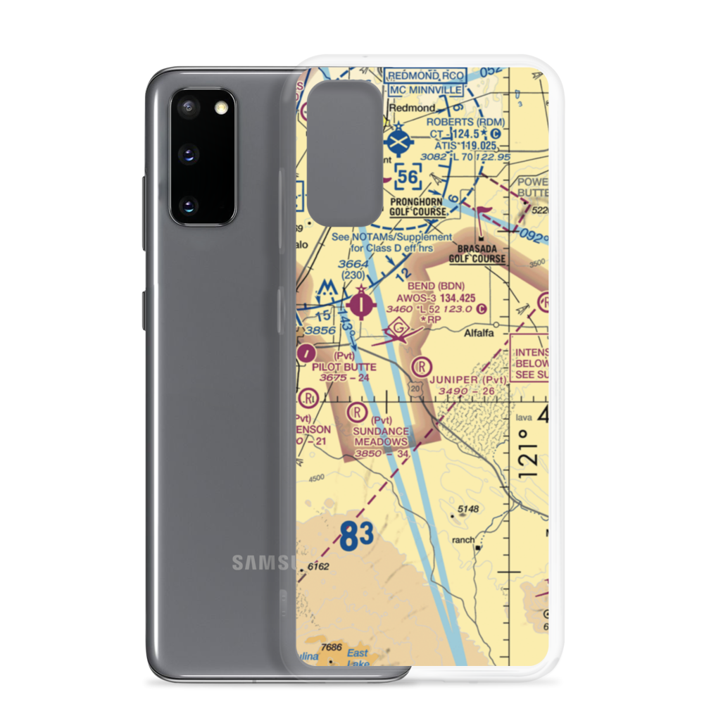 Juniper Air Park (5OR5) VFR Sectional Samsung Case Samsung Galaxy S20 model shown