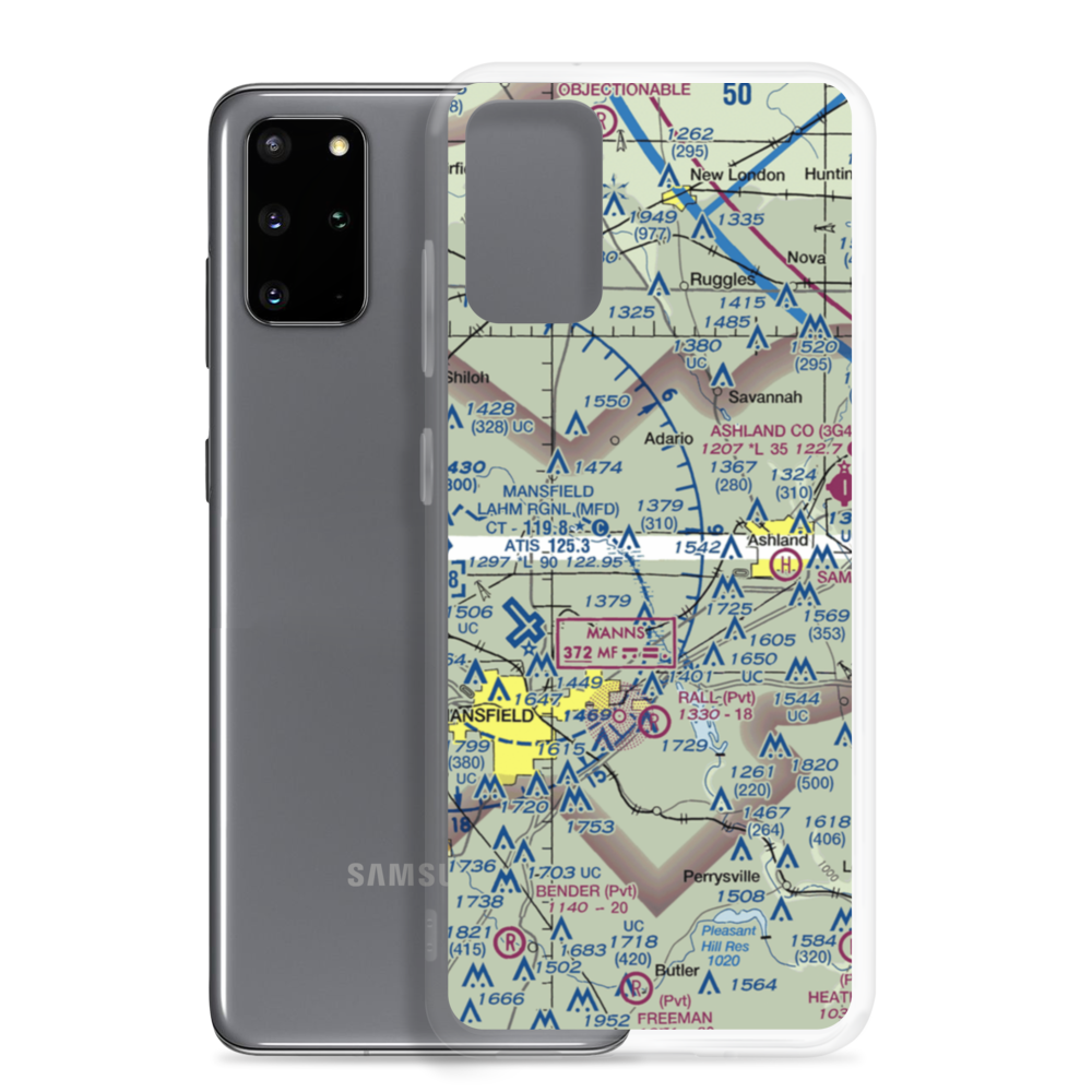 K & D Airways Airport (2OI8) VFR Sectional Samsung Case Samsung Galaxy S20 Plus model shown