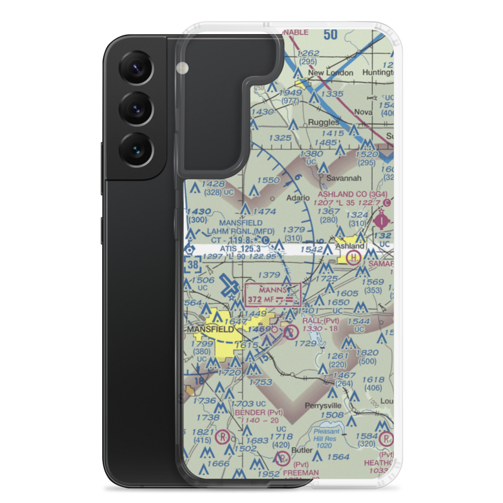 K & D Airways Airport (2OI8) VFR Sectional Samsung Case Samsung Galaxy S22 Plus model shown