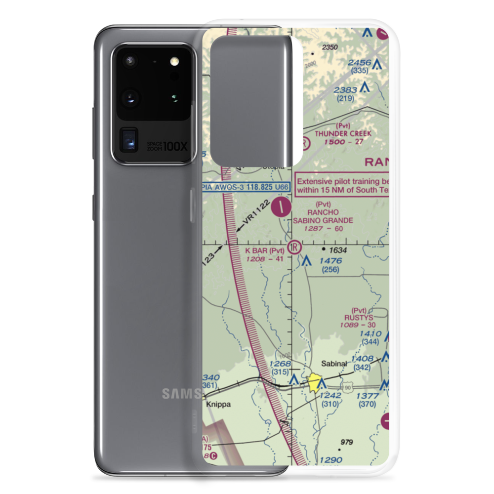 K Bar Ranch Airport (83TE) VFR Sectional Samsung Case Samsung Galaxy S20 Ultra model shown