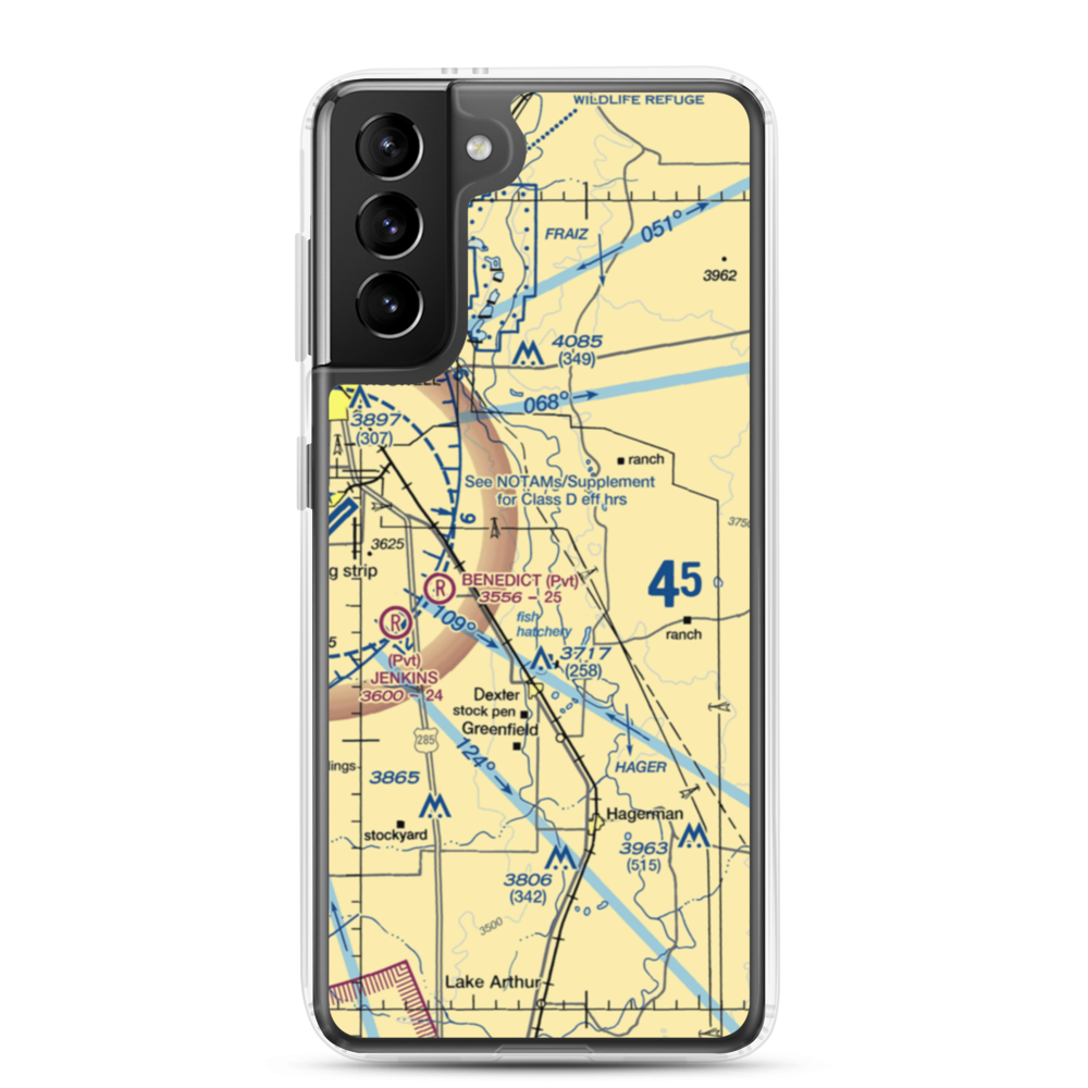 K-D Field (NM03) VFR Sectional Samsung Case Samsung Galaxy S21 Plus model shown
