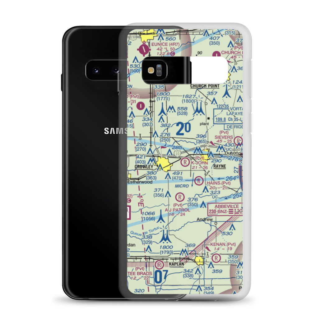 K-John Airport (20LS) VFR Sectional Samsung Case Samsung Galaxy S10 model shown