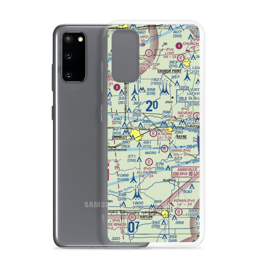 K-John Airport (20LS) VFR Sectional Samsung Case Samsung Galaxy S20 model shown