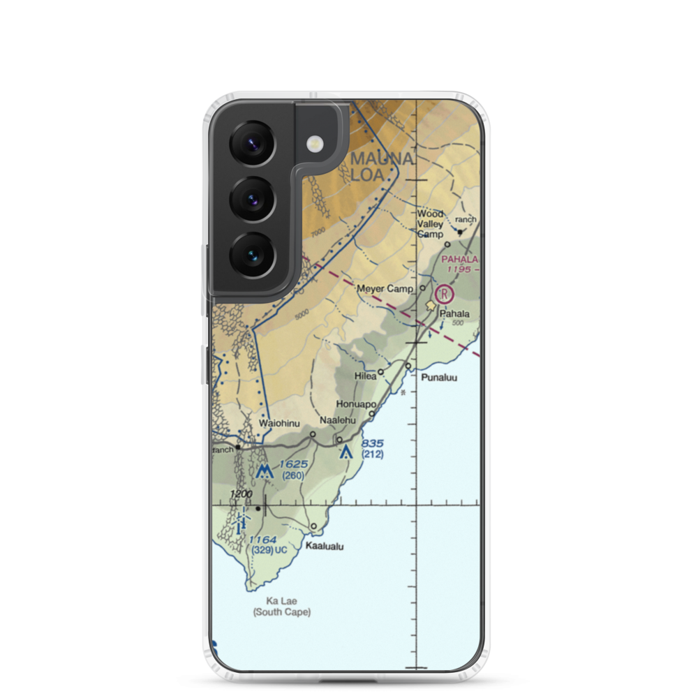 Kaalaiki Airstrip (HI25) VFR Sectional Samsung Case Samsung Galaxy S22 model shown