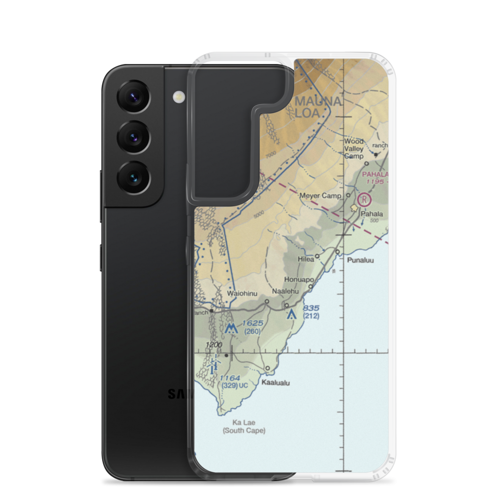 Kaalaiki Airstrip (HI25) VFR Sectional Samsung Case Samsung Galaxy S22 model shown