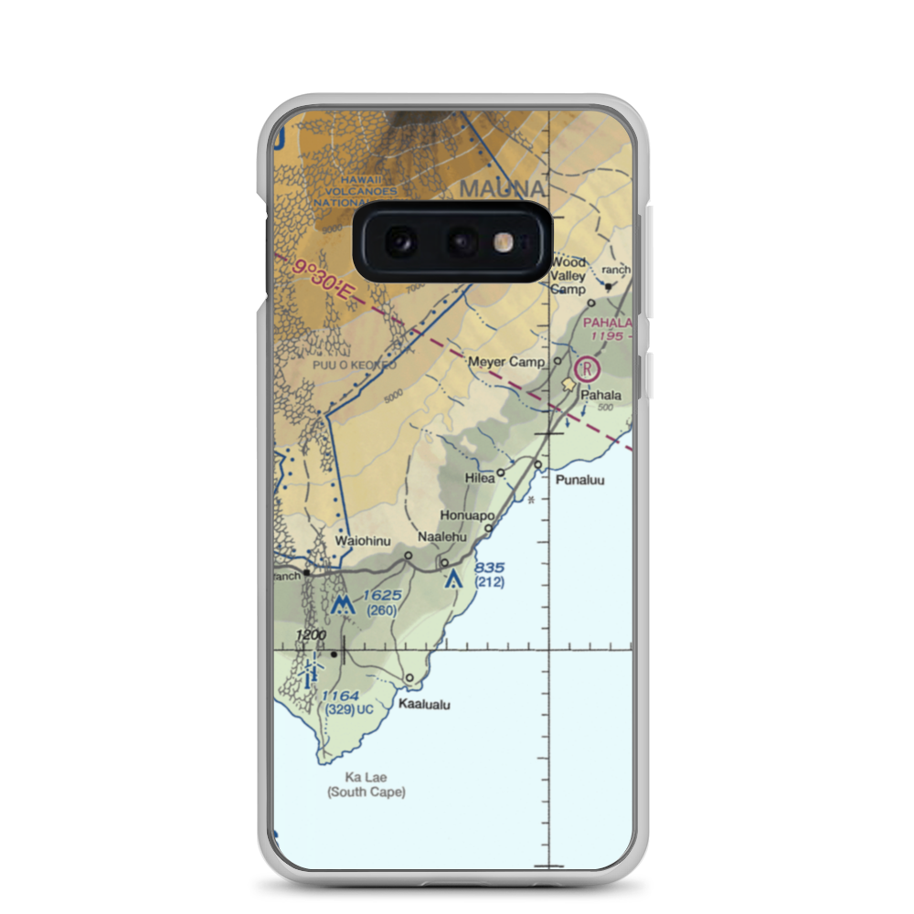 Kaalaiki Airstrip (HI25) VFR Sectional Samsung Case Samsung Galaxy S10e model shown