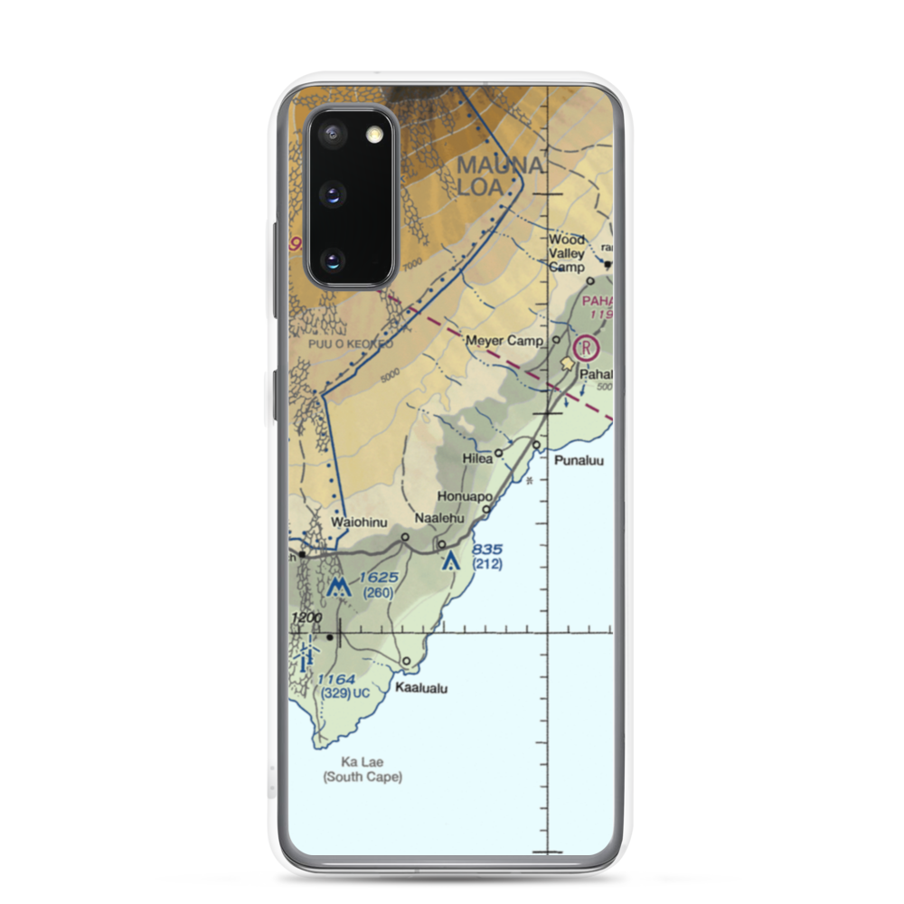 Kaalaiki Airstrip (HI25) VFR Sectional Samsung Case Samsung Galaxy S20 model shown