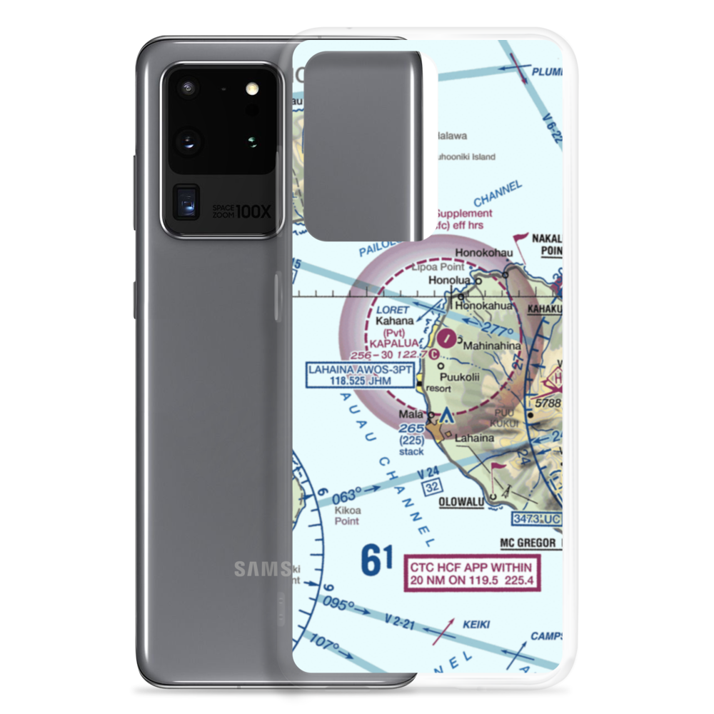 Kaanapali Airport (HKP) VFR Sectional Samsung Case Samsung Galaxy S20 Ultra model shown