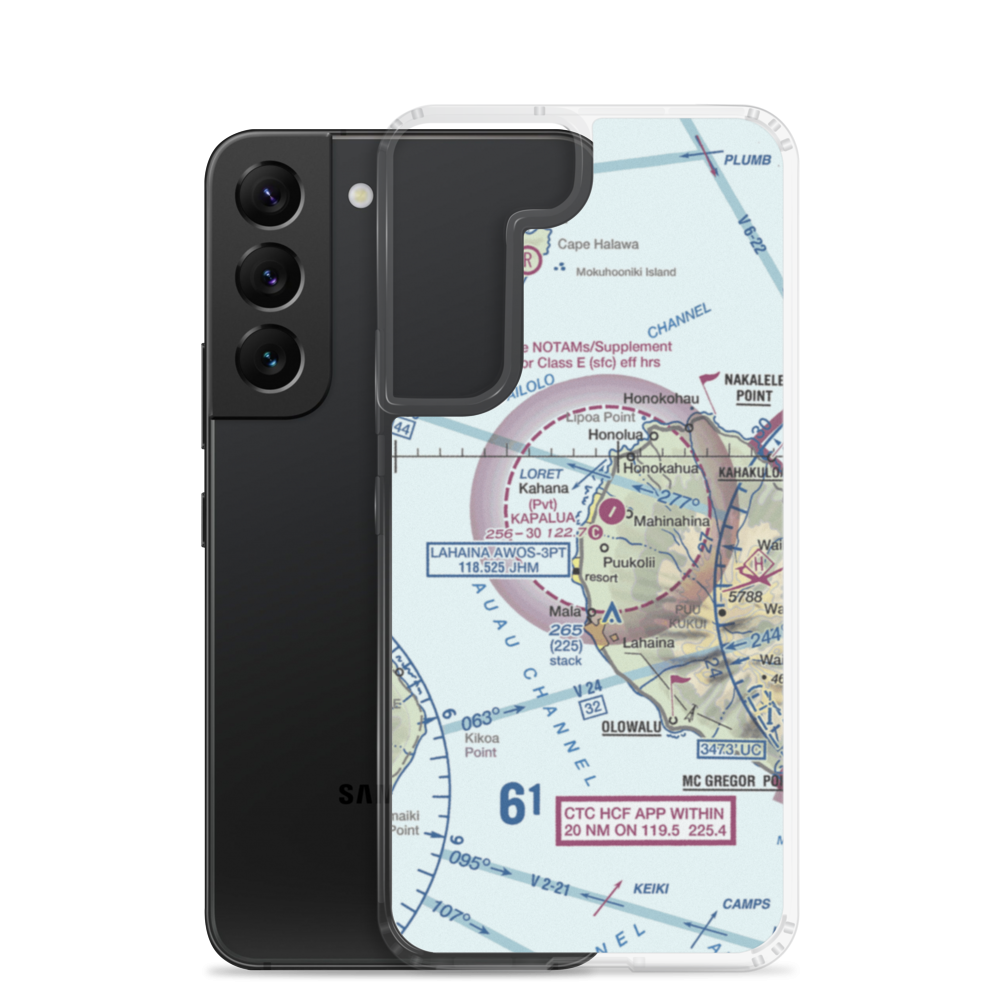 Kaanapali Airport (HKP) VFR Sectional Samsung Case Samsung Galaxy S22 model shown