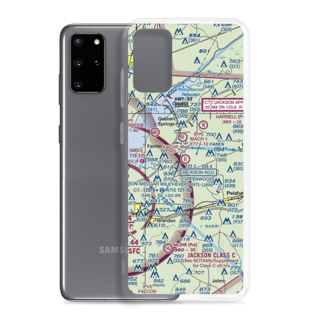 Kaehr Airport (6MS6) VFR Sectional Samsung Case Samsung Galaxy S20 Plus model shown