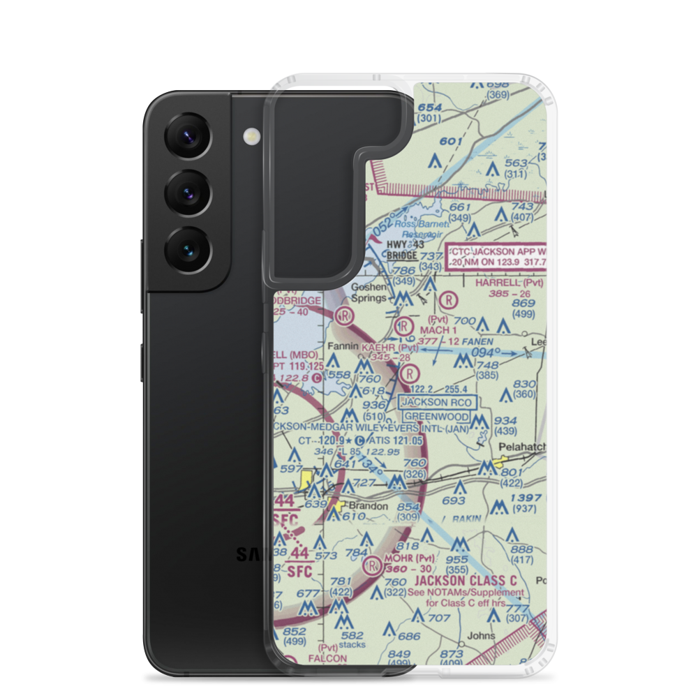 Kaehr Airport (6MS6) VFR Sectional Samsung Case Samsung Galaxy S22 model shown