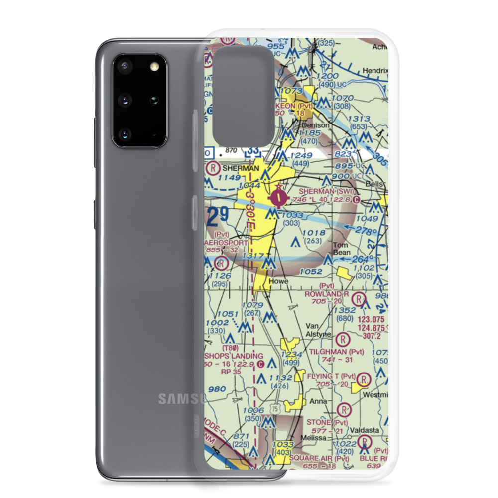 Kahuna Bay Airport (1TE8) VFR Sectional Samsung Case Samsung Galaxy S20 Plus model shown