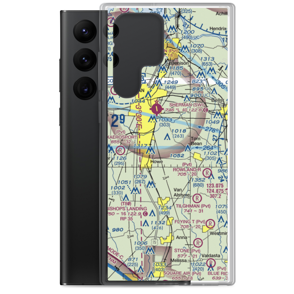 Kahuna Bay Airport (1TE8) VFR Sectional Samsung Case Samsung Galaxy S22 Ultra model shown
