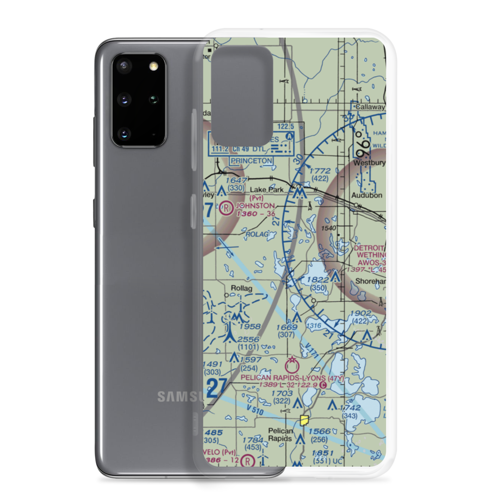 Kaiser's Airstrip (MY29) VFR Sectional Samsung Case Samsung Galaxy S20 Plus model shown