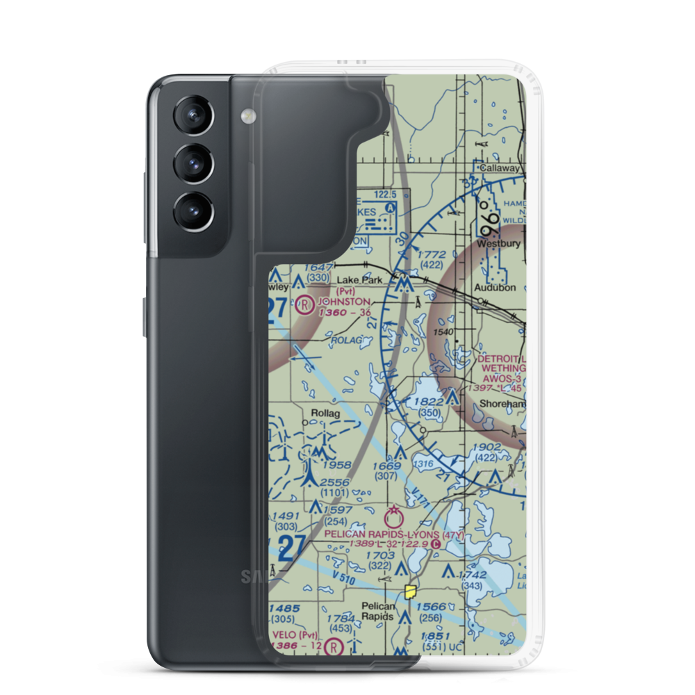Kaiser's Airstrip (MY29) VFR Sectional Samsung Case Samsung Galaxy S21 model shown