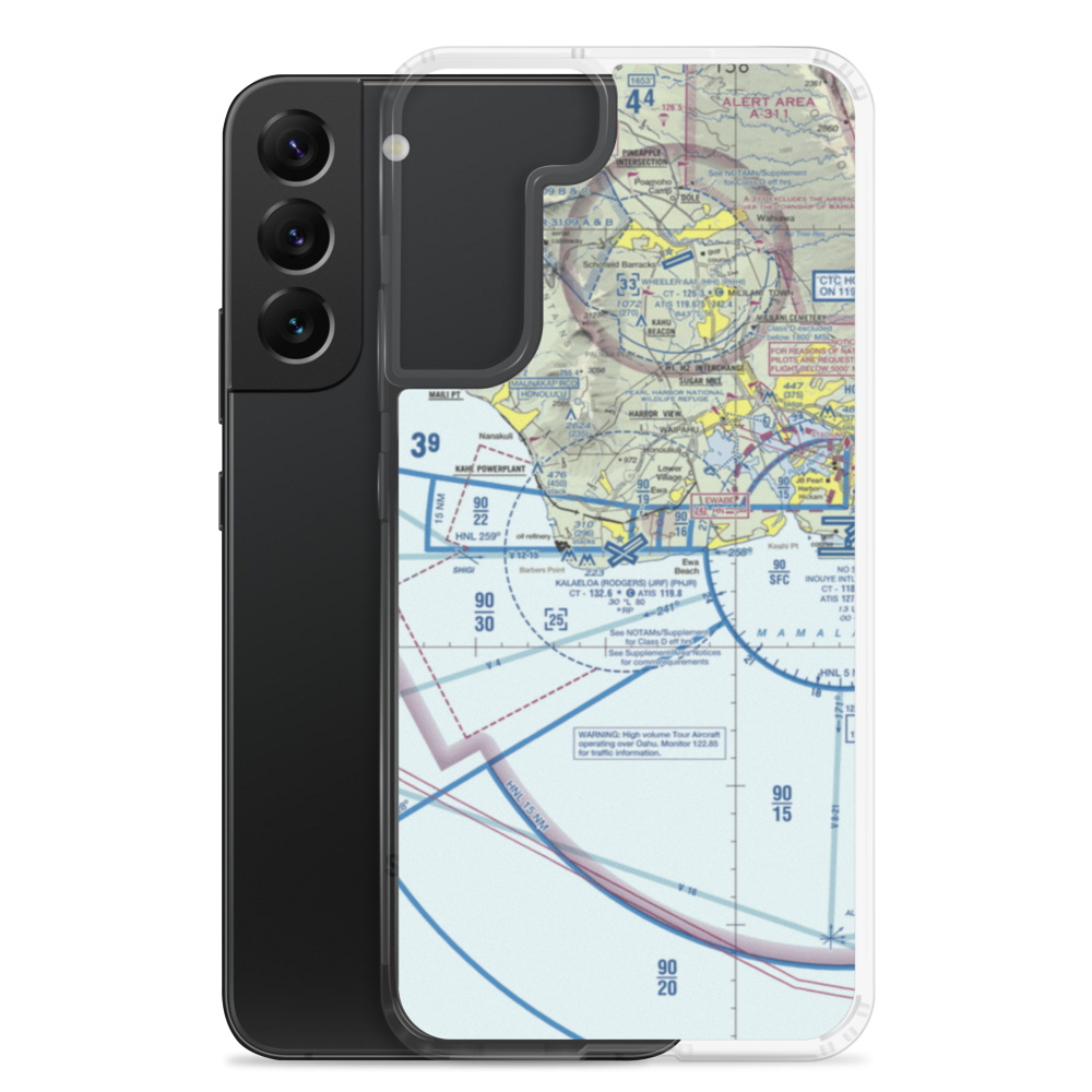 Kalaeloa Airport (JRF) VFR Sectional Samsung Case Samsung Galaxy S22 Plus model shown
