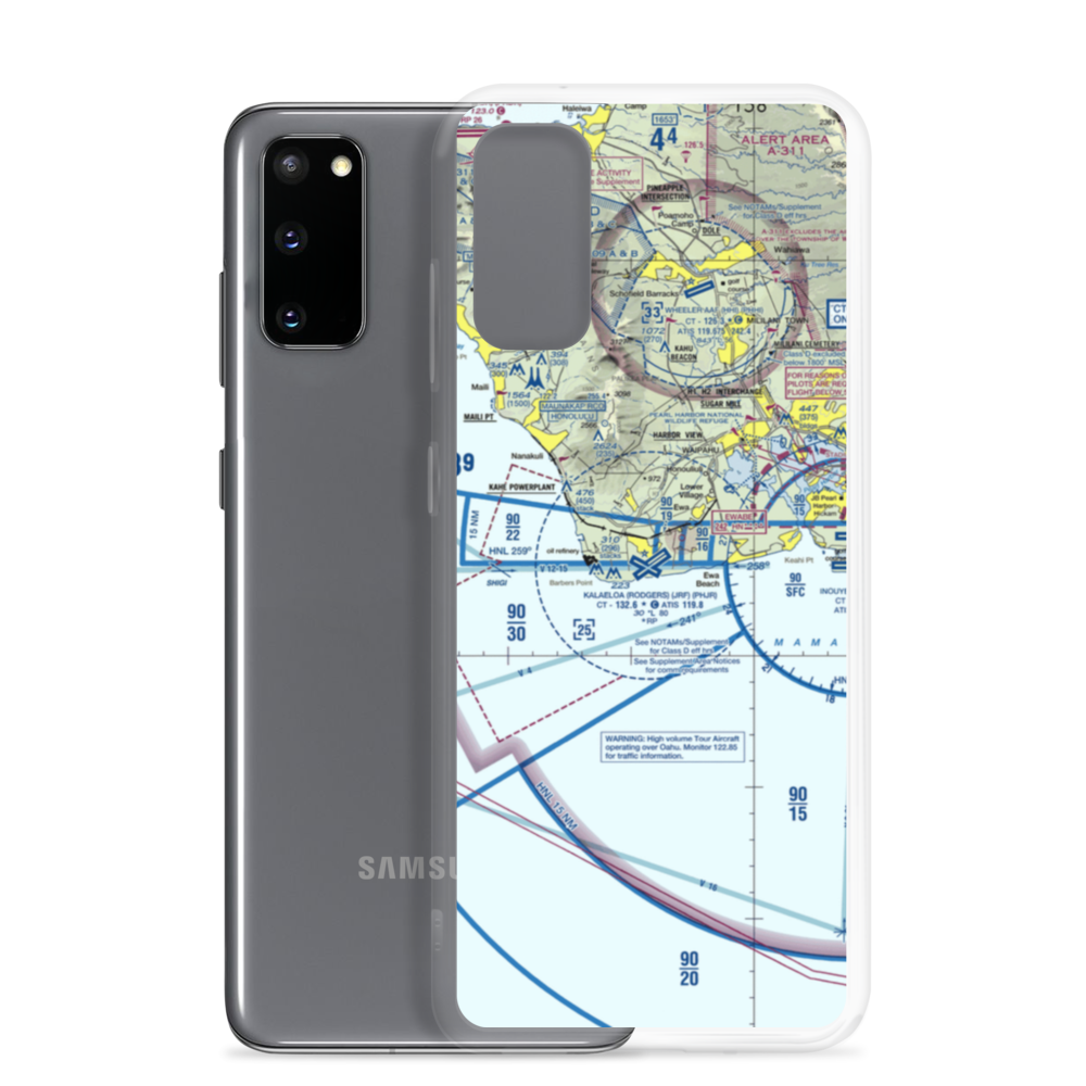 Kalaeloa Airport (JRF) VFR Sectional Samsung Case Samsung Galaxy S20 model shown