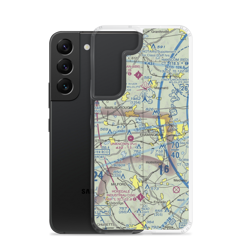 Kallander Field (09MA) VFR Sectional Samsung Case Samsung Galaxy S22 model shown