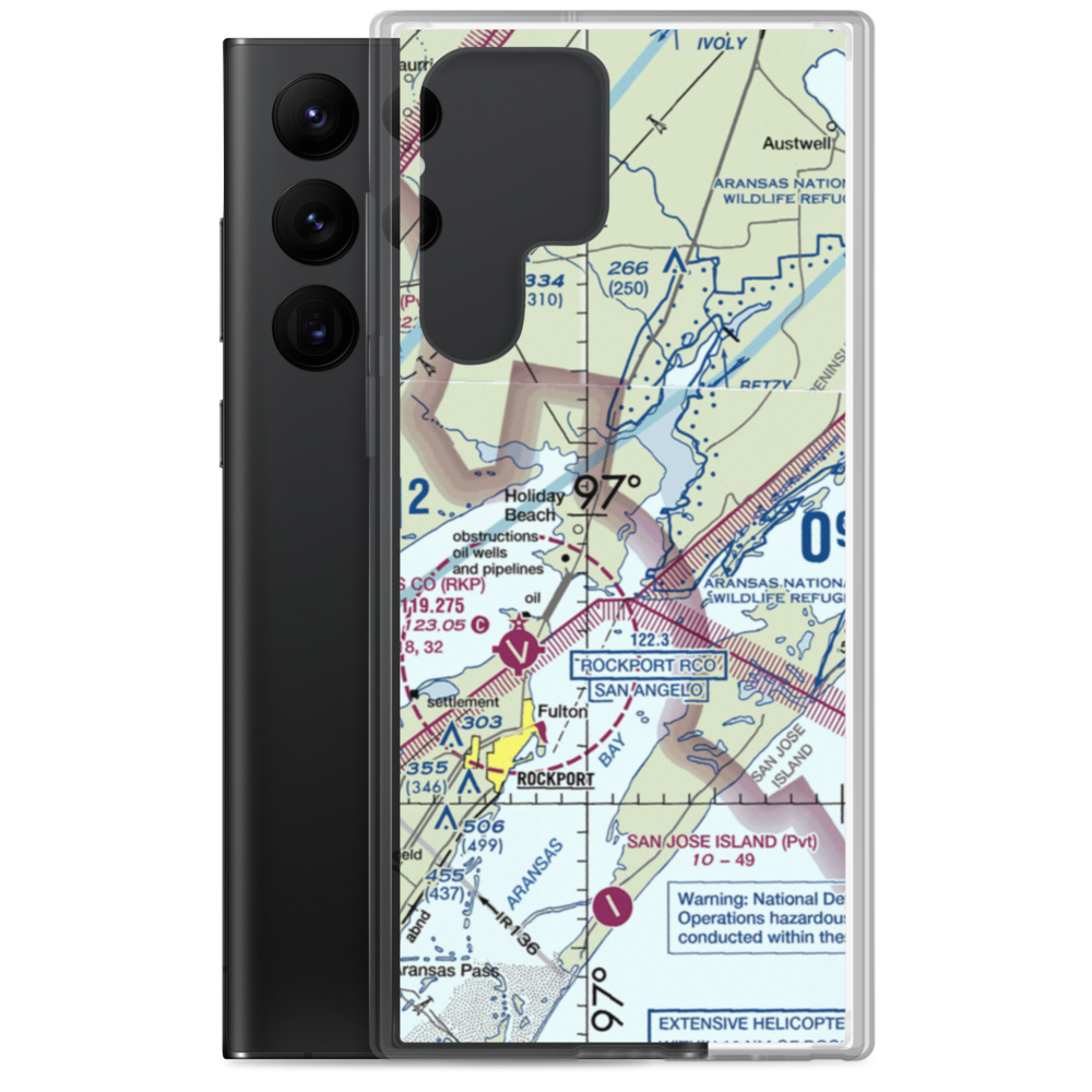 Kalt Ranch Airport (9TE5) VFR Sectional Samsung Case Samsung Galaxy S22 Ultra model shown