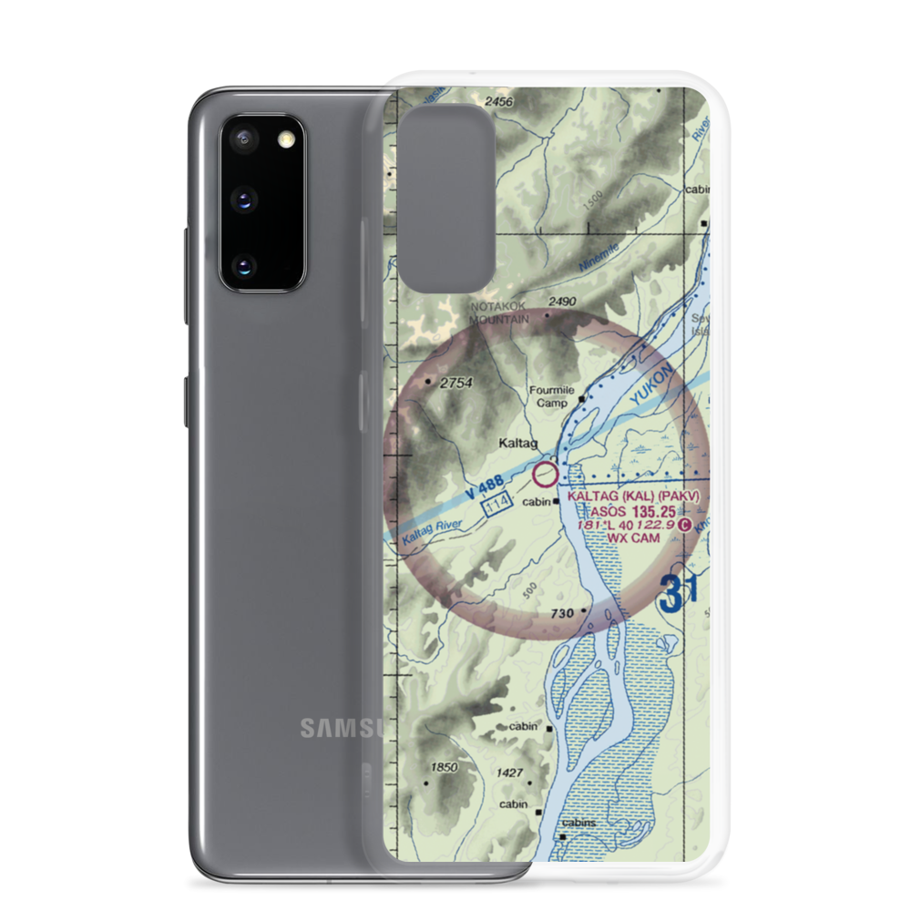 Kaltag Airport (KAL) VFR Sectional Samsung Case Samsung Galaxy S20 model shown