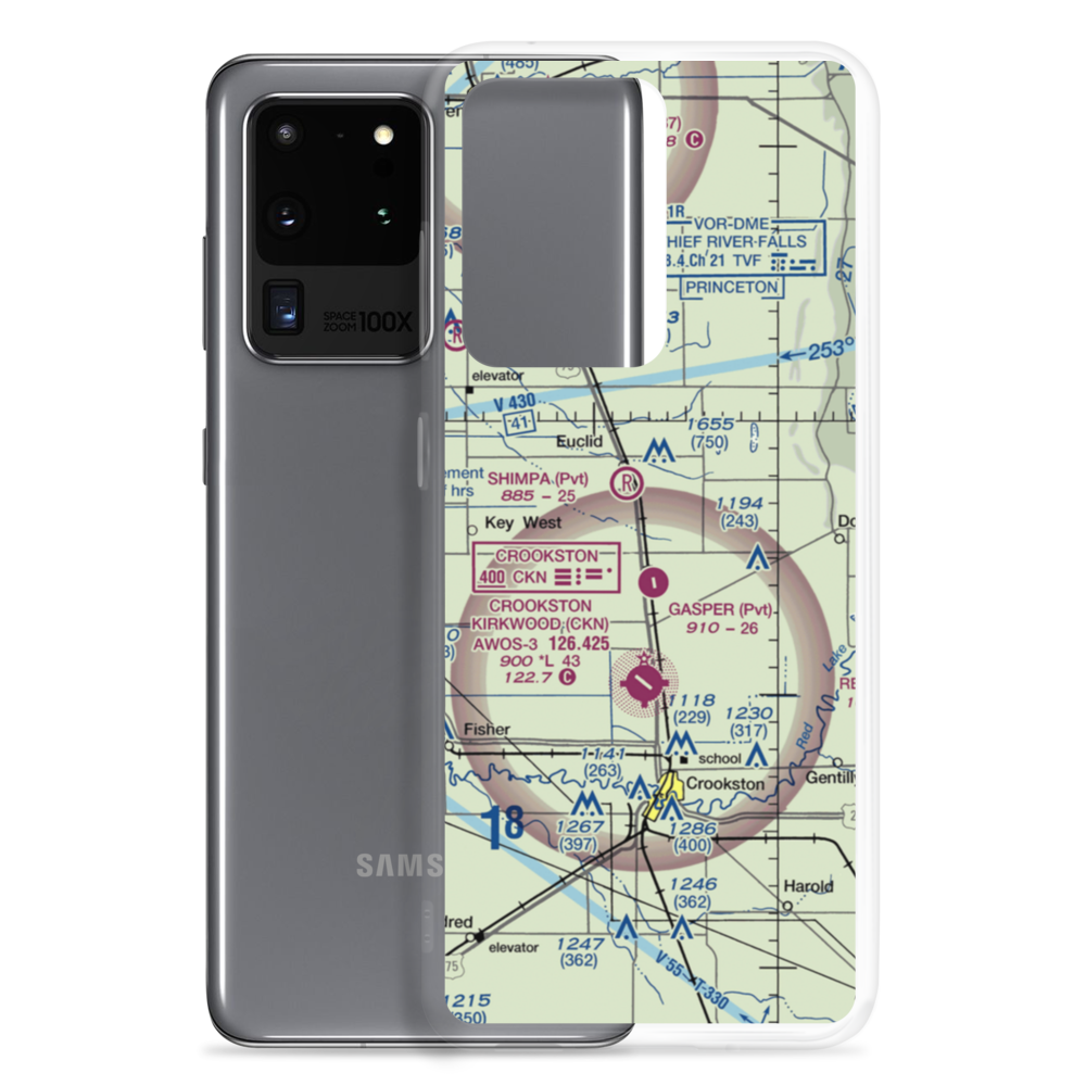 Kaml Airstrip (45MN) VFR Sectional Samsung Case Samsung Galaxy S20 Ultra model shown