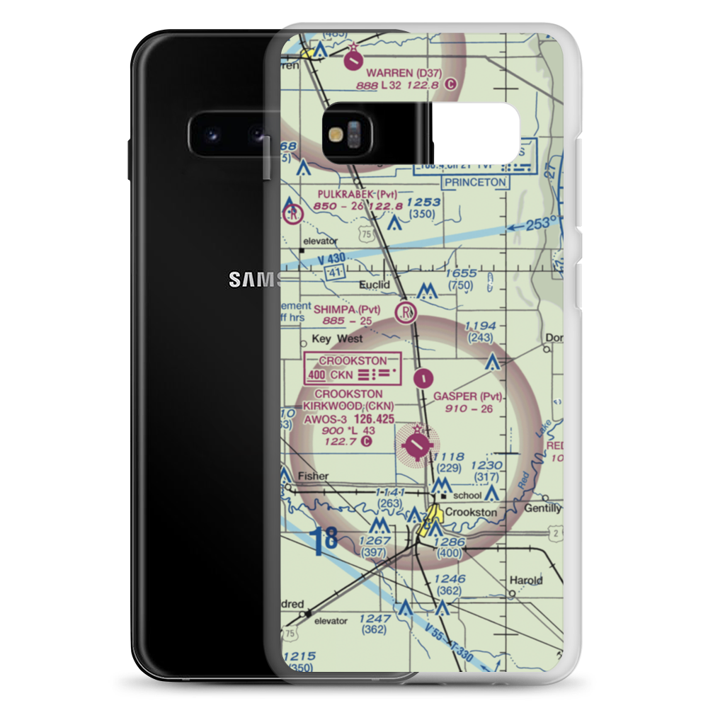 Kaml Airstrip (45MN) VFR Sectional Samsung Case Samsung Galaxy S10+ model shown