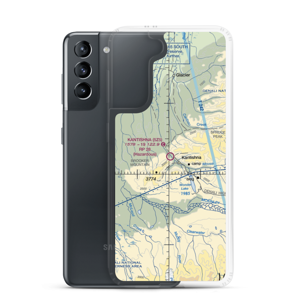 Kantishna Airport (5Z5) VFR Sectional Samsung Case Samsung Galaxy S21 model shown