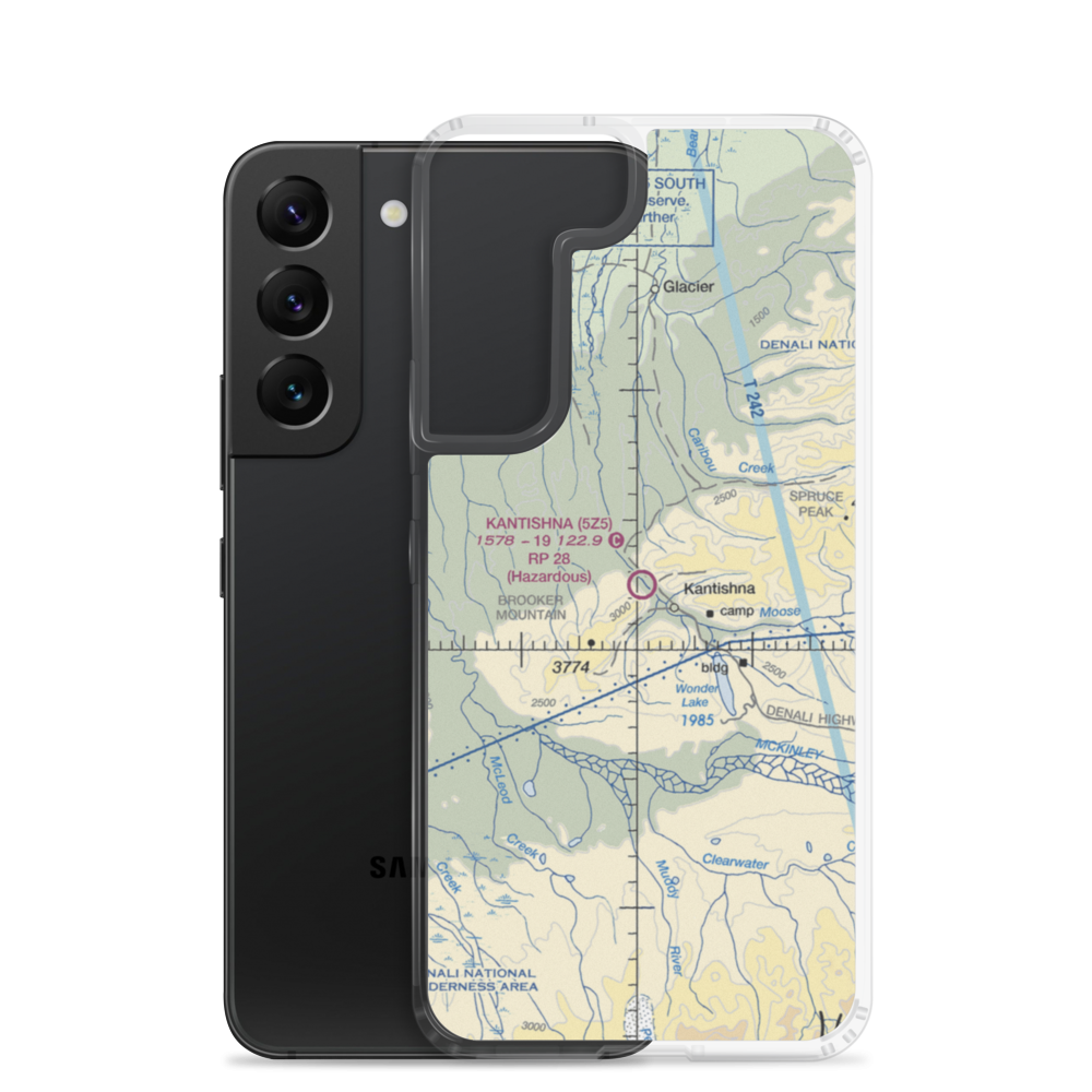 Kantishna Airport (5Z5) VFR Sectional Samsung Case Samsung Galaxy S22 model shown