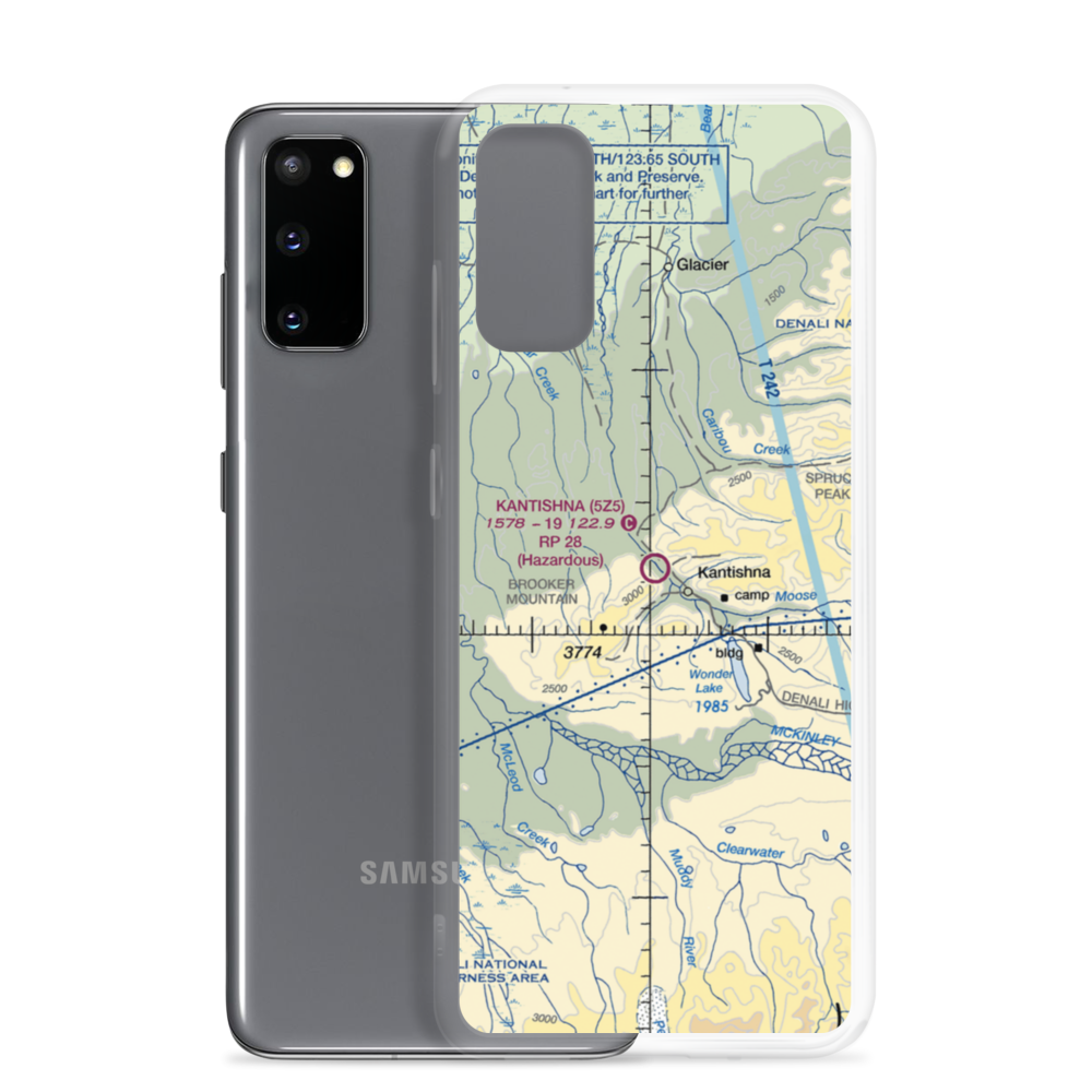 Kantishna Airport (5Z5) VFR Sectional Samsung Case Samsung Galaxy S20 model shown
