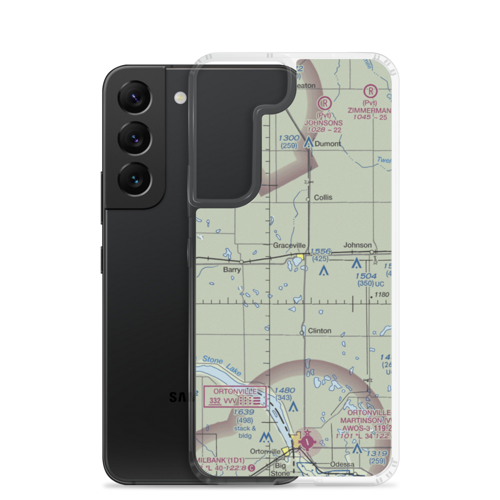 Kapaun-Wilson Field (4MN5) VFR Sectional Samsung Case Samsung Galaxy S22 model shown
