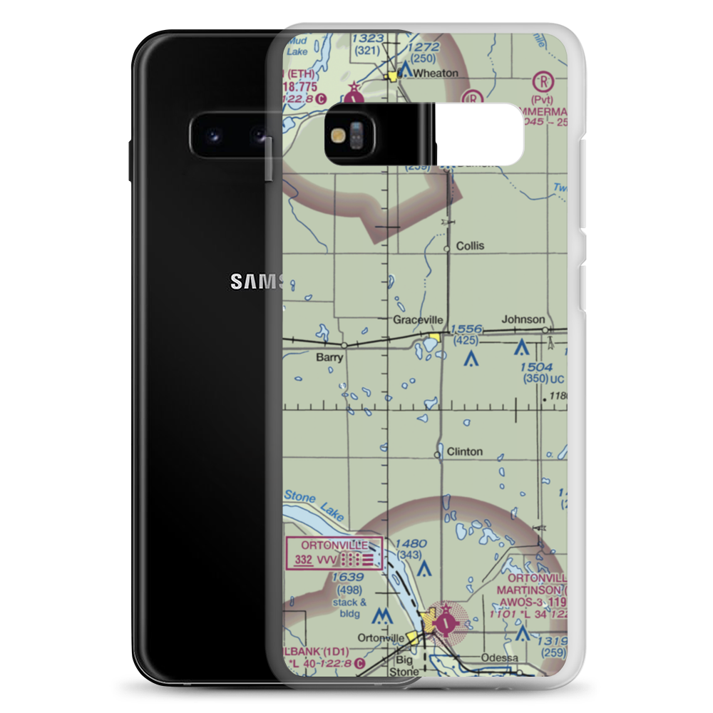 Kapaun-Wilson Field (4MN5) VFR Sectional Samsung Case Samsung Galaxy S10+ model shown