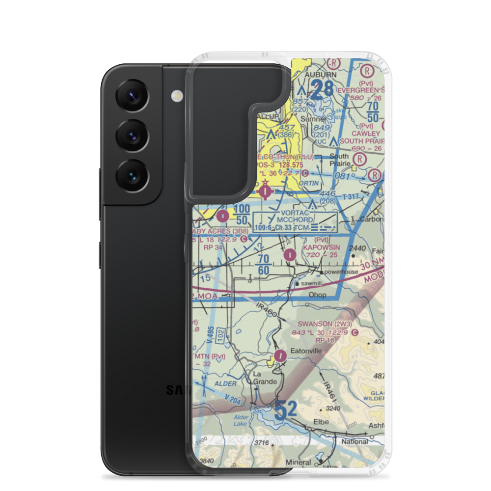 Kapowsin Field (86WA) VFR Sectional Samsung Case Samsung Galaxy S22 model shown