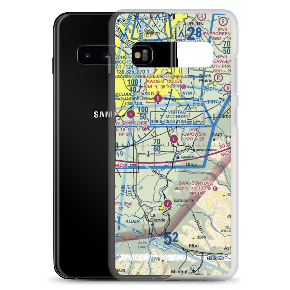 Kapowsin Field (86WA) VFR Sectional Samsung Case Samsung Galaxy S10+ model shown