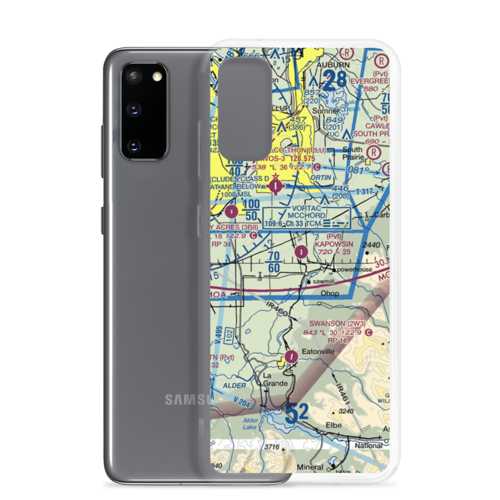 Kapowsin Field (86WA) VFR Sectional Samsung Case Samsung Galaxy S20 model shown