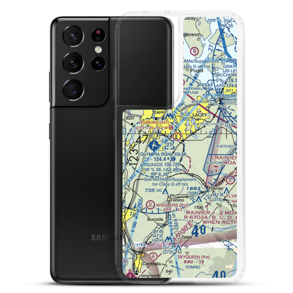 Kari Field (WN36) VFR Sectional Samsung Case Samsung Galaxy S21 Ultra model shown
