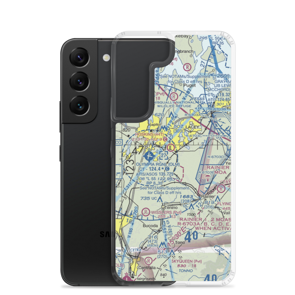 Kari Field (WN36) VFR Sectional Samsung Case Samsung Galaxy S22 model shown